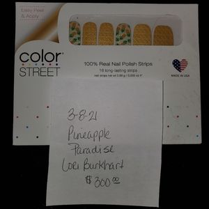 Pineapple Paradise Colorstreet Nails